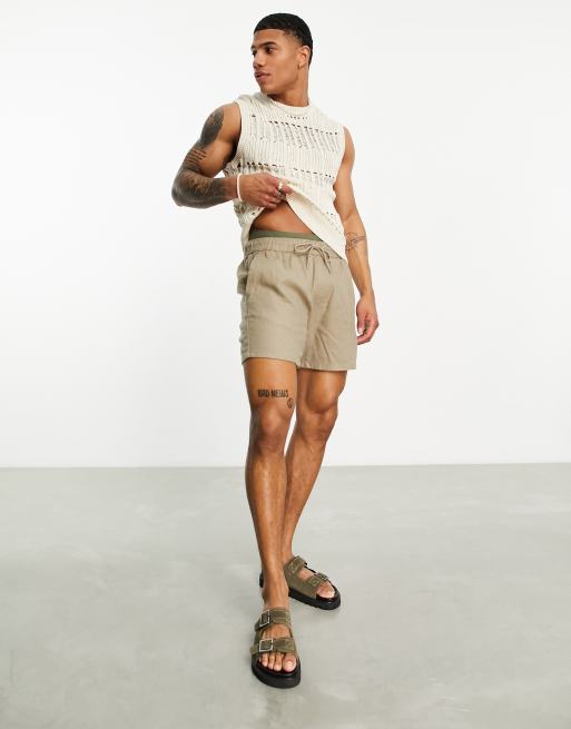 ASOS DESIGN - Beige strikket vest i åben strik, 4 af 4