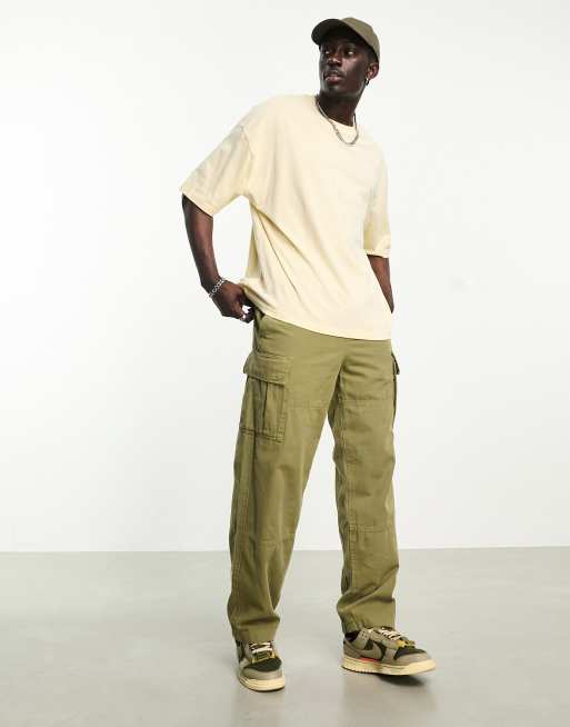 ASOS DESIGN – Beige t-shirt i oversize med frukttryck baktill, 4 av 4