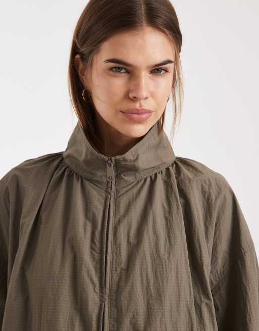 ASOS DESIGN – Beige träningsjacka i oversize med ballongfåll, 2 av 4