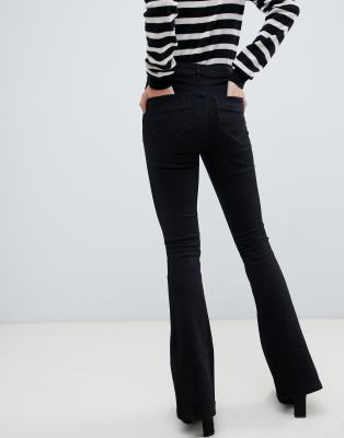 asos black flare jeans