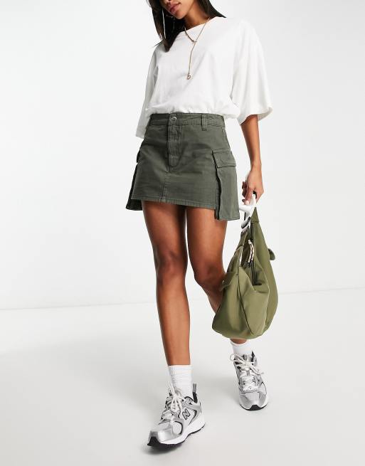 Khaki skirt outlet asos