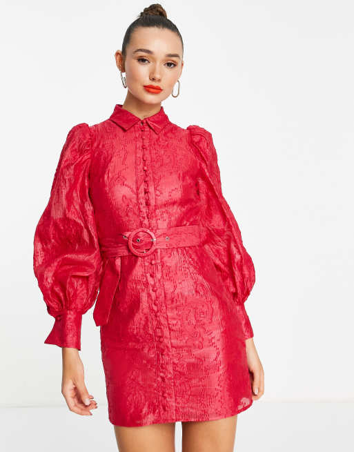 Zimmermann heathers belted shirt cheap dress