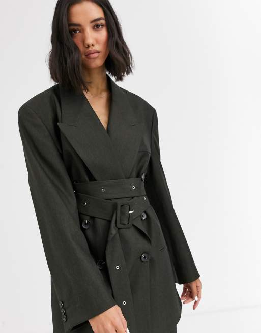 Asos belted clearance blazer