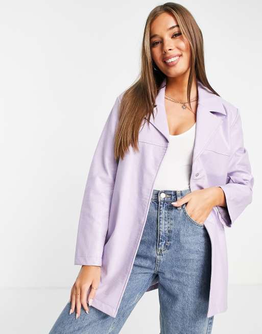 Lilac 2025 leather jacket