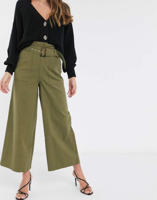 Green paperbag clearance waist pants