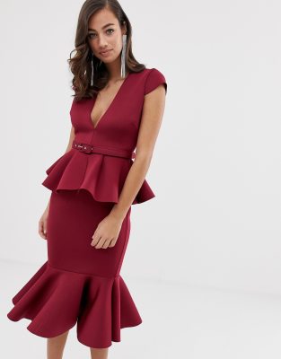 asos peplum dresses