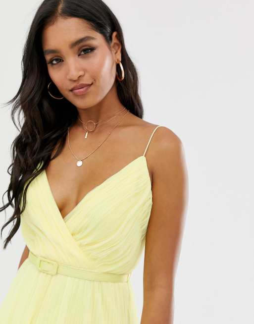 Asos pinny extreme clearance tulle mesh midi dress