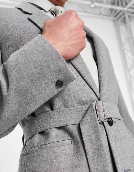 Grey coat store jacket