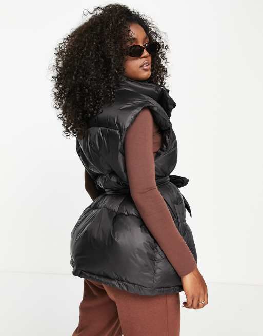 Tie-belt Puffer Vest