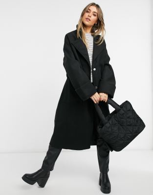 asos women's black coat