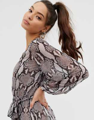 snake print maxi