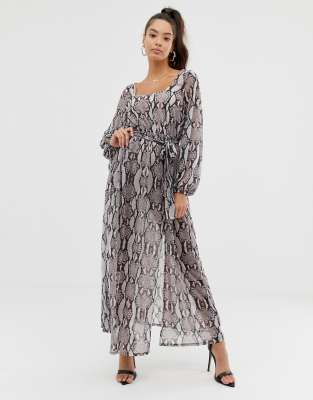 snakeskin dress asos