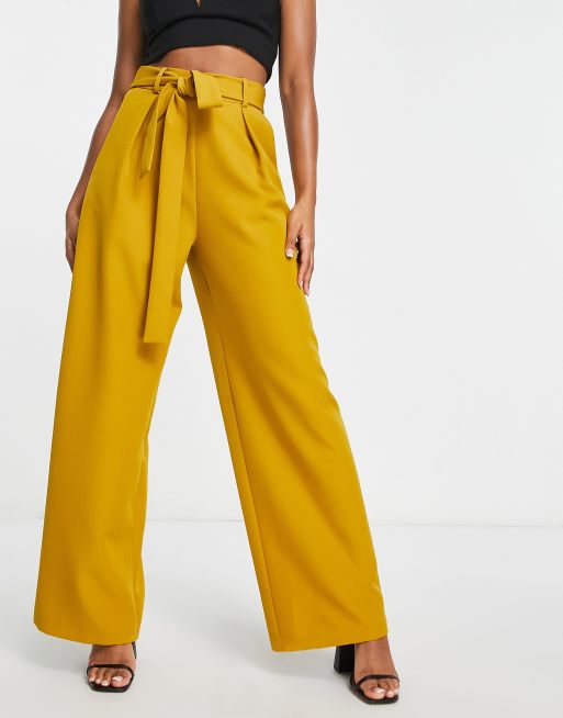 Mustard yellow 2024 wide leg trousers