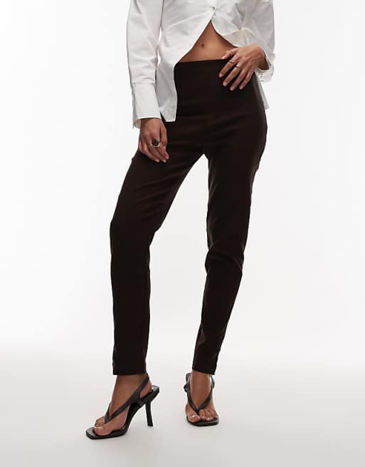 cigarette pant design Suit with and corset or combine them with a fitted turtleneck and statement heels for an evening out ASOS Design - Cigarette Pants