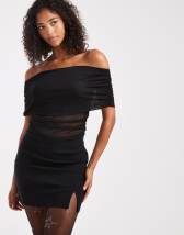 Topshop denim pelmet mini skirt in bleach