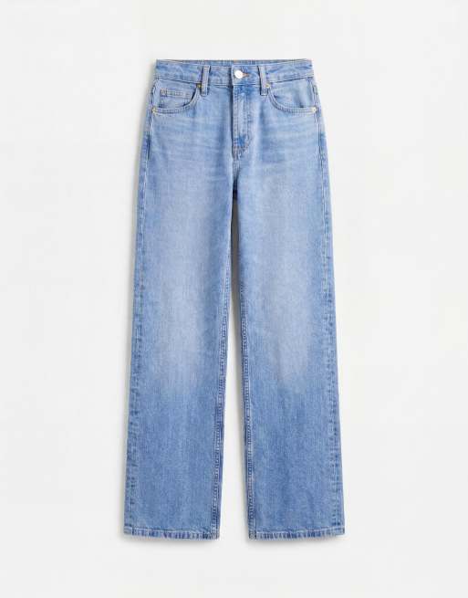 ASOS DESIGN – Bequeme Jeans in leuchtendem Blau mit geradem Schnitt und Stretchanteil, 6 von 7