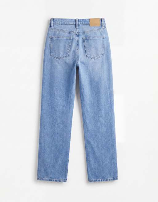 ASOS DESIGN – Bequeme Jeans in leuchtendem Blau mit geradem Schnitt und Stretchanteil, 7 von 7
