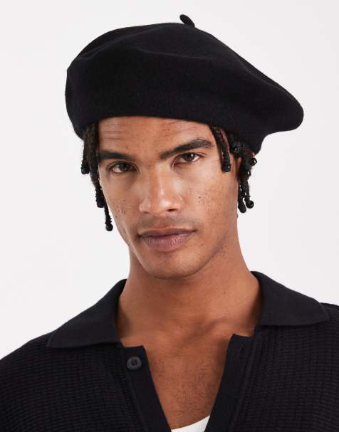 ASOS DESIGN - Béret en laine - Noir - view 1