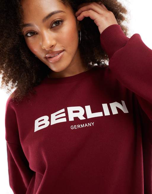 Red sweatshirt asos hotsell