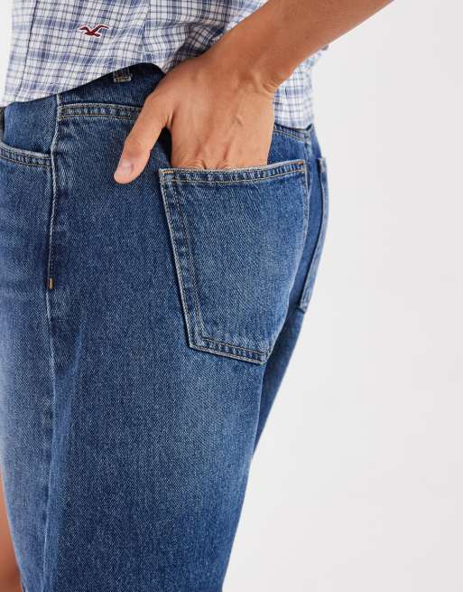 ASOS DESIGN - Bermuda a vita bassa lavaggio medio, 4 di 5