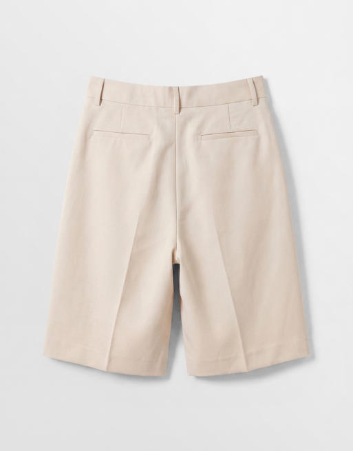 ASOS DESIGN - Bermuda ajusté à pinces - Écru, 7 de 9