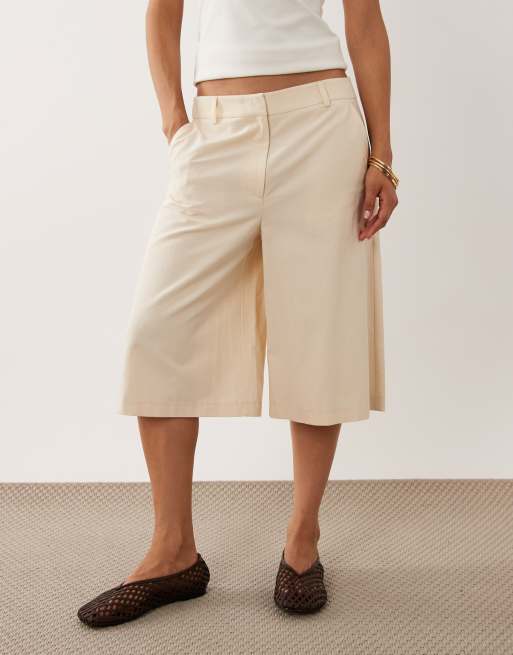 ASOS DESIGN - Bermuda ample - Écru, 2 de 5