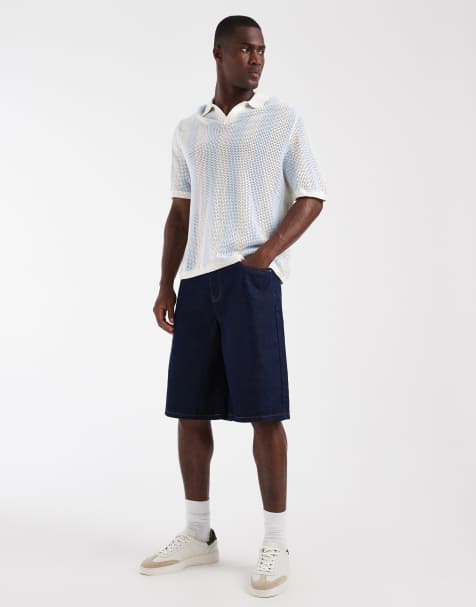 ASOS DESIGN - Bermuda ample en jean - Indigo - view 1