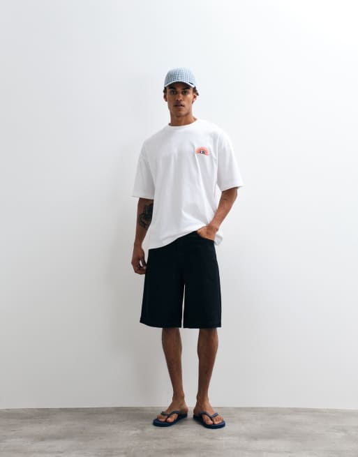 ASOS DESIGN - Bermuda ample en jean - Noir , 3 de 9
