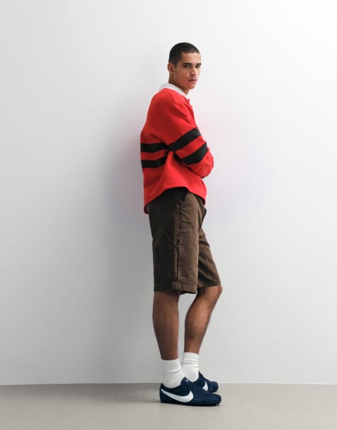 ASOS DESIGN - Bermuda ample style charpentier en jean - Marron délavé - view 1