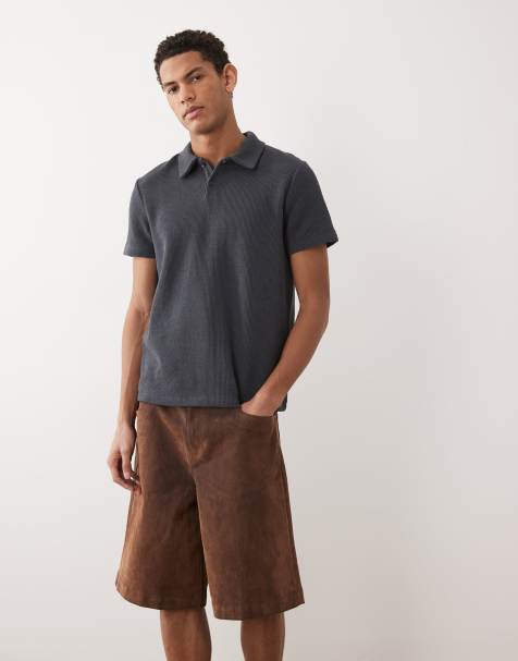 ASOS DESIGN bermuda denim jorts in tan - view 1