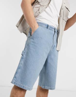 light wash bermuda shorts