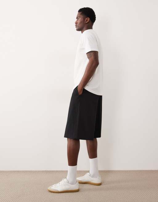 ASOS DESIGN - Bermuda d'ensemble oversize et élégant en crépon - Noir, 3 de 5