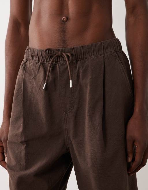 ASOS DESIGN - Bermuda d'ensemble texturé coupe mi-longue - Marron, 5 de 5