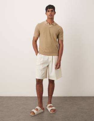 Asos Design Bermuda Dress Shorts In White