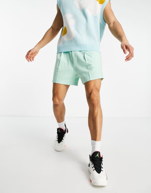 ASOS DESIGN - Bermuda eleganti corti color menta