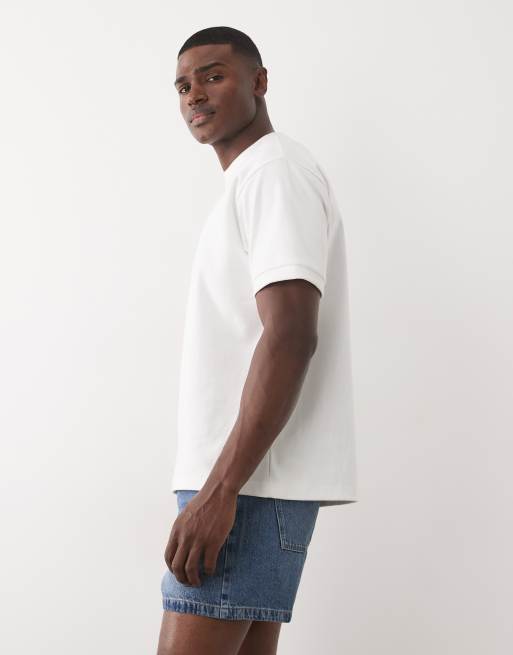 ASOS DESIGN - Bermuda en jean court - Bleu moyen délavé, 4 de 5