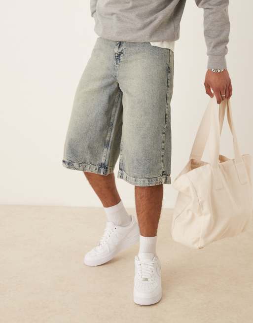 ASOS DESIGN - Bermuda en jean - Gris délavé, 5 de 5