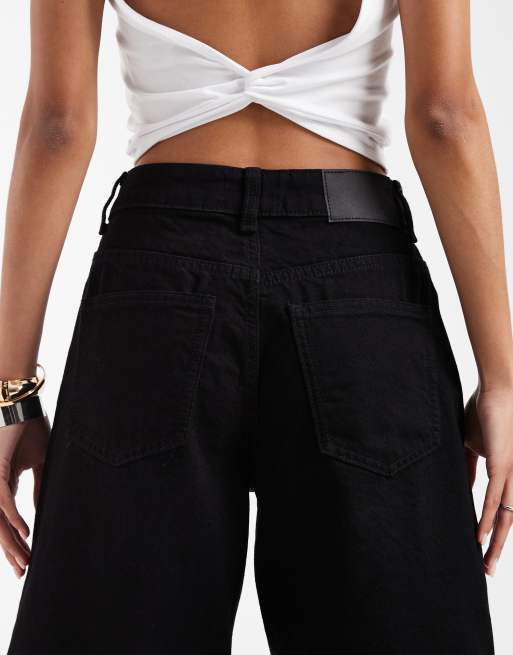 ASOS DESIGN - Bermuda in denim neri, 4 di 5