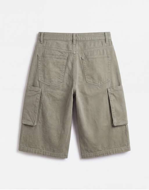 ASOS DESIGN - Bermuda long cargo - Kaki, 7 de 7