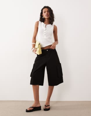 Bermuda long cargo - Noir 38