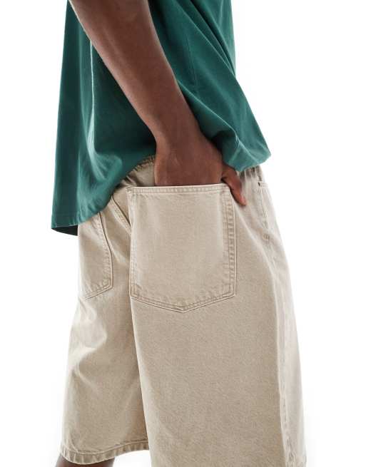 ASOS DESIGN - Bermuda long en jean - Taupe, 5 de 5