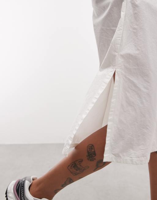 ASOS DESIGN bermuda long en nylon écru, 4 de 5