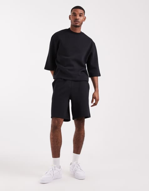 ASOS DESIGN - Bermuda long oversize en jersey - Noir - view 1