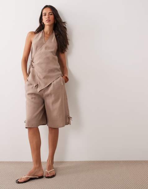 ASOS DESIGN bermuda longline effet modal en ensemble 2 pièces - view 1