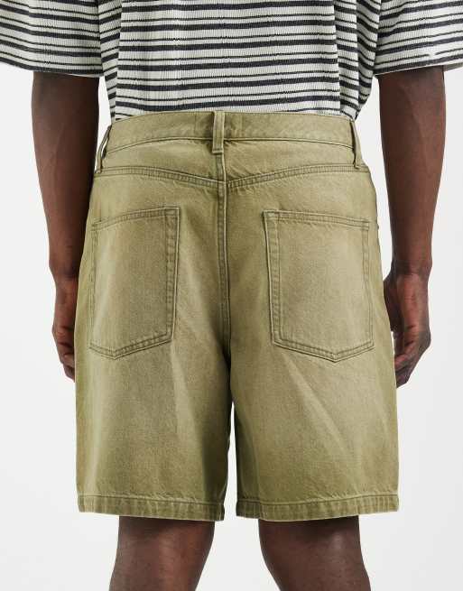 ASOS DESIGN - Bermuda mi-long - Vert délavé, 5 de 5
