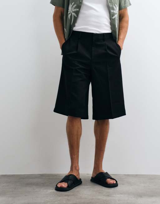 ASOS DESIGN - Bermuda oversize ajusté à pinces - Noir, 2 de 9