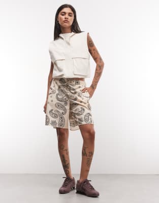 Asos Design Bermuda Pull One Short Co-ord In Multi