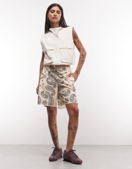ASOS DESIGN bermuda pull one short co-ord in bandana print, 2 of 5