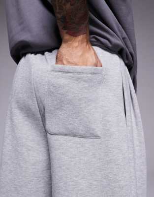 ASOS DESIGN bermuda shorts in gray heather