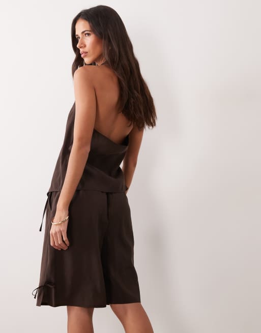 ASOS DESIGN bermuda shorts met modal look en lange pasvorm in co-ord set, 5 van 5